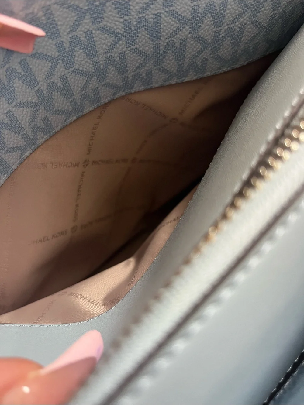 Michael Kors Pale Ocean Medium Marilyn Satchel